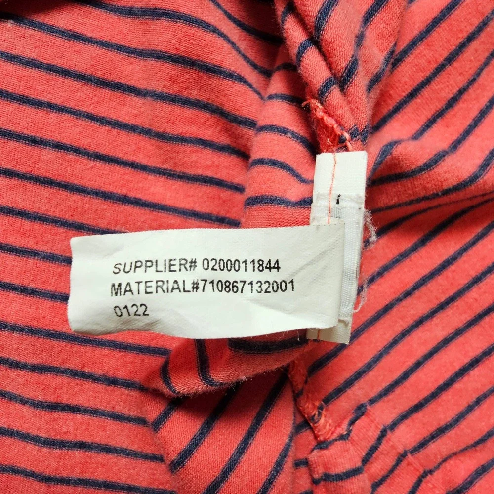 Polo Ralph Lauren Mens XXL Performance Polo Shirt Coral Pink Navy Blue‎ Striped